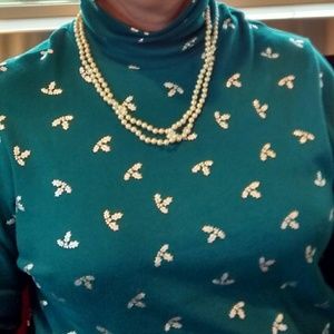 Long Faux Pearl Necklace-52" Long,  Very Versatile